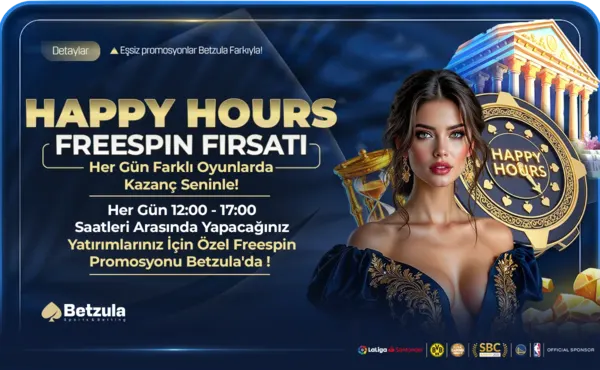 Happy Hours Freespin Fırsatı — Betzula